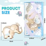 36 Pieces Elephant Bottle Opener, Baby Shower Souvenirs Gender Reveal Birthday Wedding Party Decoration Supplies Favor Return Gifts for Guests (Blue Box)