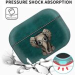 ZacharyMarcus Compatible with AirPods Pro Case, Premium TPU Shockproof Protective Cover for AirPods Pro, for AirPods Pro Charging Case Headphone Case with Keychain – (NO LED Light) (Elephant)