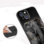 NOBRIM for iPhone 14 Case for Men Boys,Elephant Animal for iPhone 14 Case,Cool for iPhone 14 Case with Elephant Graphic Shockproof Soft Silicone Case