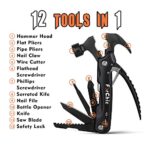 12 in 1 Hammer MultiTool, Stocking Stuffers for Men, Christmas Gifts for Men Who Have Everything, Mens Gifts for Him, Dad, Grandpa, Husband, Boyfriend