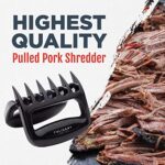 Culinary Courture Black Meat Shredder Claws – Heavy-Duty Bear Claws for Shredding Meat – Claws for Pulled Pork, Chicken – Perfect for BBQ Gifts, White Elephant Gifts, and Stocking Stuffers for Men