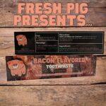 Fresh Pig Bacon Toothpaste Gift – Bacon Gift Ideas, Funny Gag Gift Ideas, Unusual Gifts Under 10 Dollars, Husband, Coworkers, Funny Adult Gifts Men