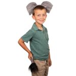 Funny Party Hats Elephant Ears and Tail Set – Elephant Costume – Ears Headband – Animal Headbands with Ears