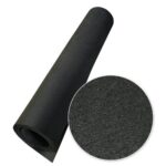 Rubber-Cal Elephant Bark Floor Mat, Black, 3/16-Inch x 4 x 20-Feet