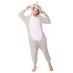 WOYASIM Flannel Costume Onesie Kids Halloween Easter Animal Cosplay for Girls Boys One Piece Elephant S