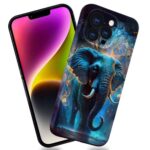 DAIZAG Compatible with iPhone 14 Pro Max Case,Elephant in The Forest Cases 3D Pattern Design Slim Cover Soft TPU Shockproof for Girls Protective Shell Case for iPhone 14 Pro Max 6.7 inch