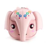 KIDDIETOTES Elephant Plush Softcase Backpack for Kids, Toddlers, and Children – Perfect for Daycare, Preschool, Kindergarten, and Elementary School (Pink)