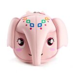 KIDDIETOTES Elephant Plush Softcase Backpack for Kids, Toddlers, and Children – Perfect for Daycare, Preschool, Kindergarten, and Elementary School (Pink)