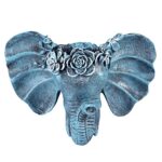 Sungmor Resin Elephant Head Wall Pot, Unique Bohemian Style Animal Face Planter, Vertical Hanging Plant Pot, Pretty Decorative Flower Pot for Indoor Outdoor Plants, for Gardening Lovers