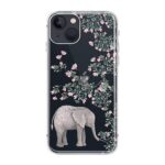 FancyCase for iPhone 14 Case (6.1inch)-Women Girls Floral Elephant Style Cute Cartoon Animal Pattern Flexible TPU Protective Clear Case Compatible with iPhone 14 (Floral Elephant)