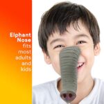 Skeleteen Elephant Nose Costume Accessory – Pretend Play Animal Elephant Noses for Adults and Kids