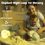 Night Light for Kids Cute Elephant Gifts Bedside Lamps – Convenient for Reading & Soothe Baby to Sleep Training Nursery Lights Up Toddler LED Nightlight for Children Valentines Day Gifts Women, Girls