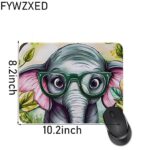 Animal Lover Gifts Mouse Pad for Women Men Rubber Gaming Mouse pad Rectangle Mouse Pads for Computers Laptop Birthday Graduation Gifts Animal Worker Gift (Elephant)