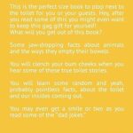 101 Things To Read On The Throne, Just In Case You Forget Your Cell Phone: A Toilet Book With Jokes, Stories And Facts To Help The Time Pass