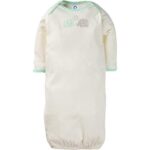 Gerber Unisex Baby Boy and Girls 4-Pack Sleeper Gown Elephants 0-6 Months