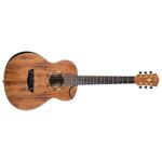 Washburn Comfort G-Mini 55 Koa Travel Size Acoustic Guitar, Natural