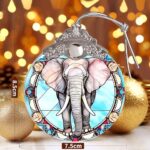 Elephant Ornament – Jocidea Elephant Christmas Ornament – Elephant Ornament Gift – Holiday Keepsake – Stocking Stuffer – Elephant Gift