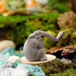 Top Collection Miniature Garden Elephant Reading Book