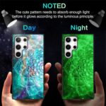 BENTOBEN Compatible with Samsung Galaxy S24 Ultra Phone Case 2024, Slim Fit Glow in The Dark Shockproof Drop protective Hybrid Hard PC Soft TPU Bumper Girls Women Boy Cover for S24 Ultra 6.8″, Mandala