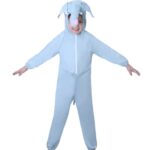 Matissa Kids Animal Costumes Boys Girls Unisex Fancy Dress Outfit Cosplay Children Onesies (M (for Kids 35.5″ – 41.5″ Tall), Elephant)