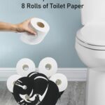 Wigag Elephant Toilet Paper Holder Stand for Extra 8 Rolls, Funny Decorative Free Standing Toilet Paper Storage, Farmhouse Bathroom Animal Decor Toilet Paper Organizer on The Toilet Tank Storage