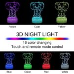i-CHONY Elephant Night Light for Kids,16 Colors Dimmable Cute Elephant Animal Lamp with Remote,Smart Touch,USB Cable,Room Decor Lamp,Elephant Gift for Boys Girls Christmas Birthday Holiday Gifts