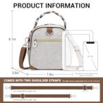 ADKALIV Multi-functional Small Crossbody Bags for Women Trendy, Backpack and Shoulder Bags, Tote Bag for Women with Zipper (Elephant)