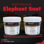Graffiti Solutions Elephant Snot Graffiti Remover (2×1 Gallon Pails) | Biodegradable Formula for Fast Graffiti Elimination on Porous Surfaces | Trusted by Professionals