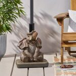 Christopher Knight Home Willena Elephant Umbrella Base, Gray