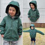 BIG ELEPHANT Boys Rain Jacket with Hood Lightweight Waterproof Raincoat for Kids Windbreaker