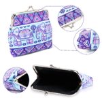 Oyachic 4 Packs Elephant Coin Purse Animal Change Pouch Pu Leather Wallet Kiss Lock Buckle Handbag Money Clutch Bag for Women Key Holder