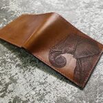 Unik4art – Animal pattern leather wallet, Elephant bifold wallet, gift for boyfriend, wallet for him – Elephant 3LE