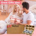 Fashionoda Elephants Statue Decorations for Fairy Garden & Home – Unique Good Luck Elephants Home Decor, Elephant Figurines with Trunk Up, White Elephant Gifts Idea (Elephant)