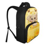 ELEDIZI Elephant Backpack for Girls Boys Backpack with Lunch Box and Kids Pencil Box 3PCS Large Capacity Bookbag with Front Pocket 15 inch School Bag for Elementary Girls Casual Daypack Backpacks
