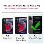 SYONER Clear Phone Case Cover for iPhone 12 Pro Max (6.7″, 2020) [Elephant]