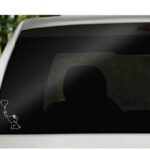 Elephant Heart Balloon Vinyl Decal | White | Made in USA by Foxtail Decals | for Car Windows, Tablets, Laptops, Water Bottles, etc. | 3.3 x 4.75 inch