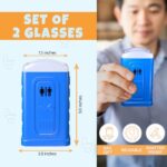 HeroFiber Porta Potty Shot Glasses – Funny Gag Gifts for Men, Perfect White Elephant Gifts for Adults, Secret Santa Gifts, and Fun Christmas Gifts – A Must-Have Novelty for Shot Glass Collectors