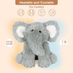 SuzziPals Warming Elephant Stuffed Animals, Microwavable Heating Pads,Stress & Discomfort Relief, Heatable & Coolable Plushies Elephants, Lavender Scented Plush Toys Elephant Gifts