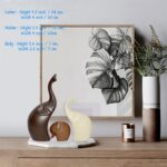 IDORTYBB Ceramic Elephant Family Statue Figurine Mom Dad and Baby Animal Art Porcelain Sculpture Home Decor Decorations for Living Room Book Shelf Cabinet Desk Table Top Ornament (B1, Three)