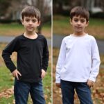 BIG ELEPHANT 2 Pack Youth Boys Compression Thermal Shirt Fleece Lined Base Layer Long Sleeve Athletic Baseball Undershirt