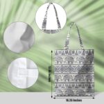 Aesthetic Elephant Tote Bag Beach Bag, Elephant Gifts for Women Sisters Bestie Friend Daughter Elephant Lovers Gifts Shopping Bags Reusable Grocery Bags for Picnic Camping Christmas Birthday Gifts