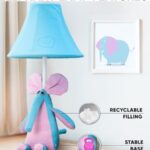 Elephant Table Lamp for Kids Bedroom – Gift for All Ages, Cute Animal Lamp Toddler Girls Boys, Elephant Room Decor Girls, Birthday Gifts Kids 3 4 5 6 7 8 9 10 Years Old, Sister Daughter Niece Sibling