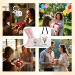 Farmansion 5Pcs Elephant Gifts for Women, Present Set for Elephant Lovers with Funny Socks For Friends,Sister,Daughter,Mom