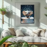 MAXBYE Cute Elephant Bathing Diamonds Painting Kits for Adults, Color Bubbles Diamond Art Kits for Adults, DIY 5D Full Round Drill Diamond Art Painting Gem Art Kits for Home Wall Decor 12x16inch