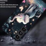 CMZLFHKO Designed for Galaxy S24 FE Silicone Case,Slim Soft TPU Full-Body Protective Phone Case – Elephant Butterfly