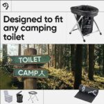 Green Elephant Portable Camping Toilet Bags – Compostable Potty Bags for Portable Toilet, Wag Bag Human Waste Kit, Fits 5-Gallon Buckets, Biodegradable Outdoor Waste Solution, 15 Count, 8 Gal