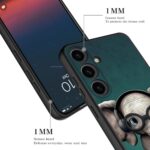 HQUSZPT Case Compatiable for Samsung Galaxy S25 Ultra 5G,Slim Shockproof Protective Cover for Samsung Galaxy S25 Ultra 5G,Cute Little Elephant with Headphones