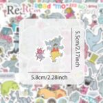 Generic 60 Pcs Elephant and Piggie Cartoon Waterproof Stickers for Kids, Cute Fun Stickers for Water Bottles, Scrapbooks, Phones, Luggage, Bikes, Skateboards, Laptops (Elephants and Pigs 01)