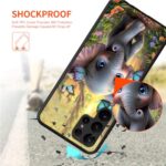 GYSYSQSH for Samsung Galaxy S25 Ultra Phone Case with Art Elephant Butterfly Design for Women Men Slim Soft TPU Silicone Anti-Scratch Shookproof Protection Cover Case for Galaxy S25 Ultra 5G 6.9″ 2025