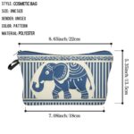 Livel lhood Elephant Gift Elephant Makeup Bag Cute Small Organizer Bag Travel Toiletry Zipper Pouch Elephant Cosmetic Bag Birthday Holiday Gift for Elephant Lovers Women